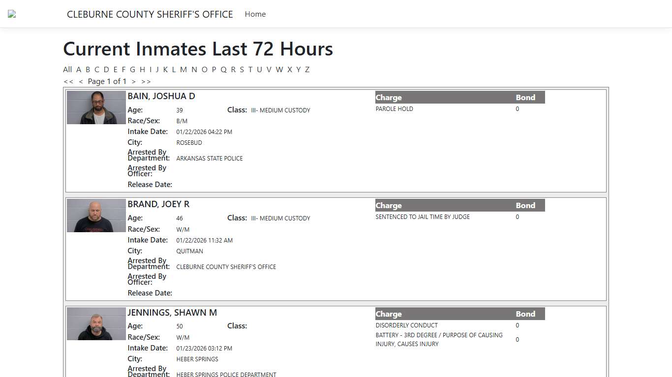 Inmates - ISOMS Portal